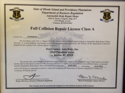 Full Collision repair License Class A